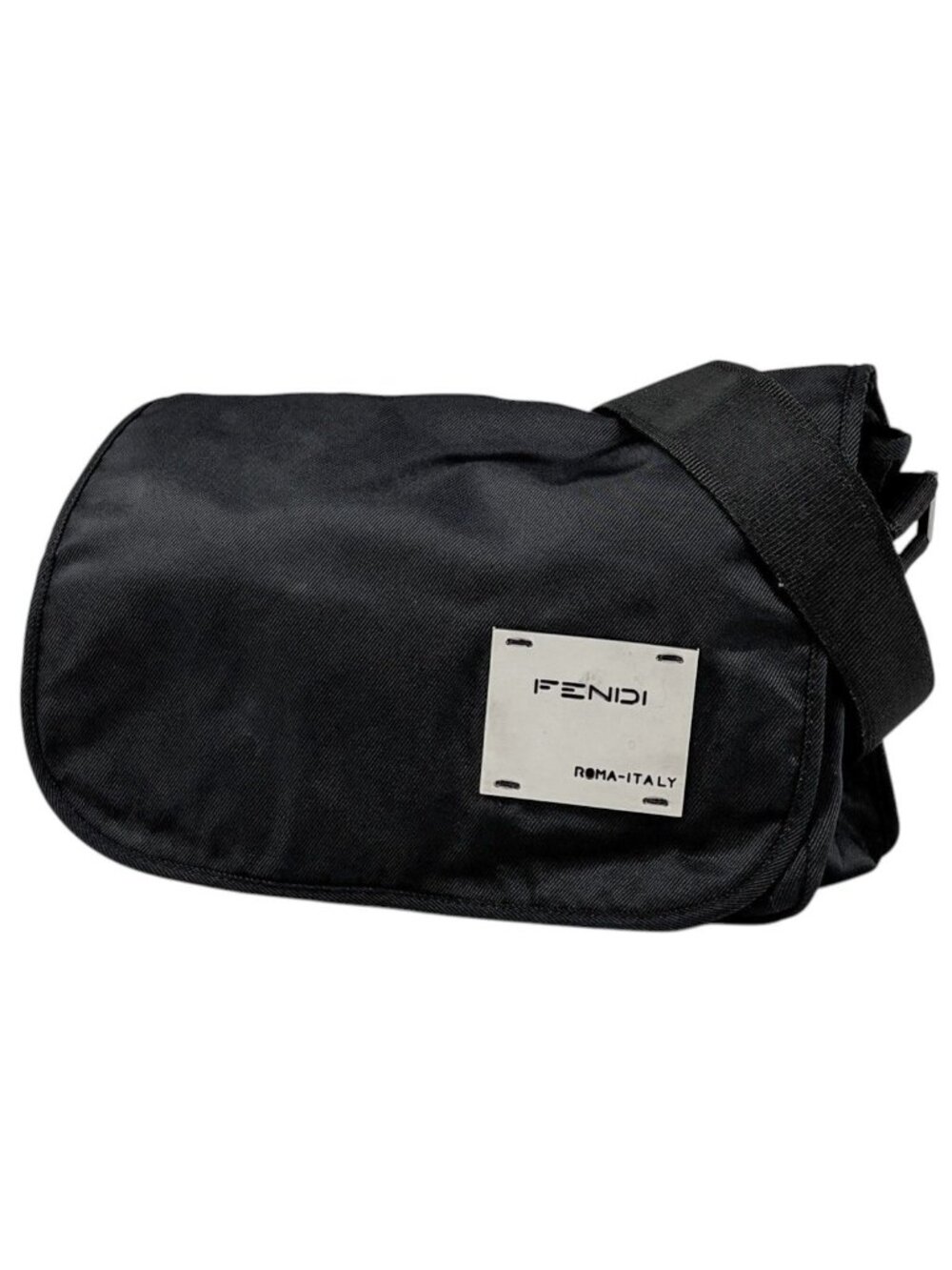 Fendi Shoulder Bag Nylon Black